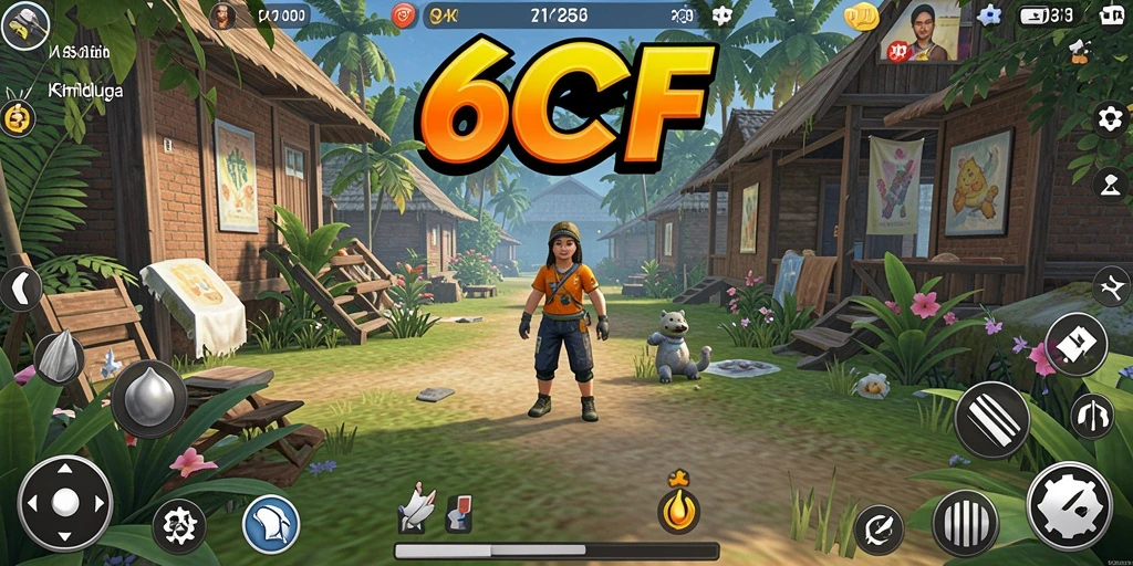 Screenshot gameplay 6CF menampilkan interaksi sosial yang menarik.