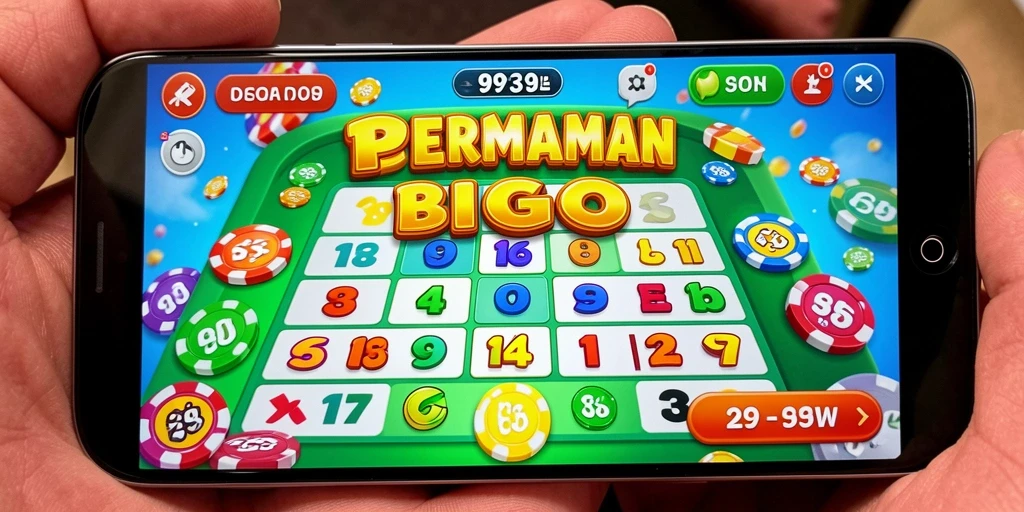 Tampilan menarik dalam gameplay Bingo di 9939 dengan kartu dan efek menarik.