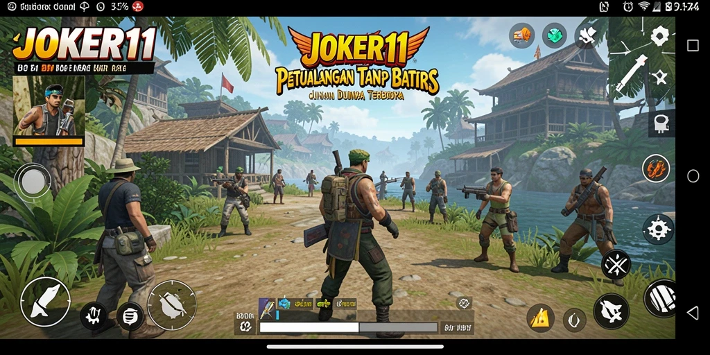 Tampilan gameplay menakjubkan dari dunia terbuka JOKER11 yang luas.