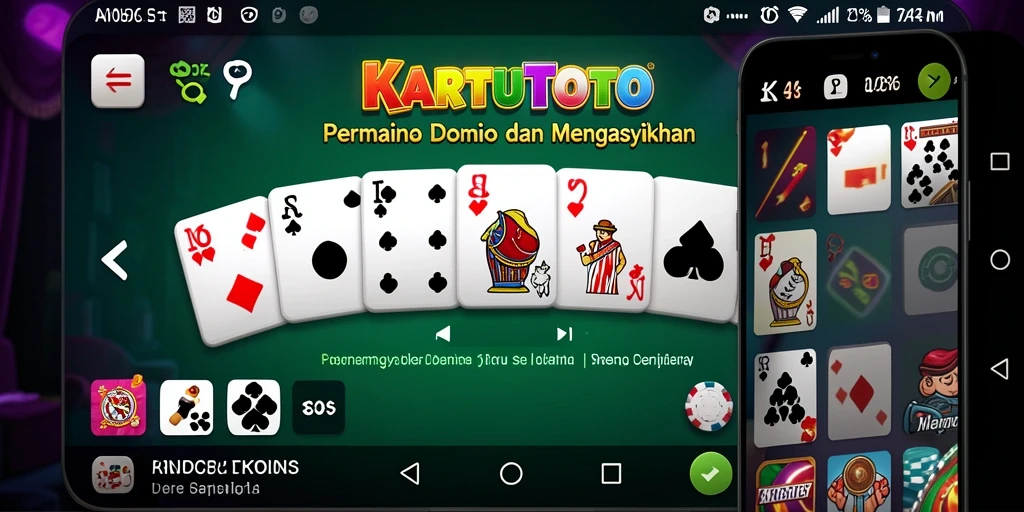 Tampilan gameplay KARTUTOTO yang menegangkan dan mendebarkan.