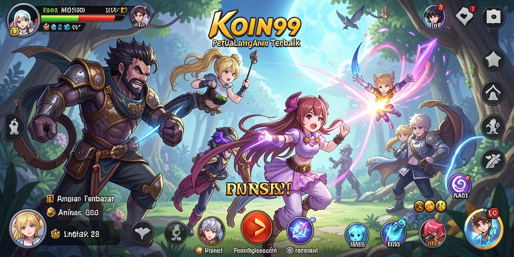 Tampilan gameplay KOIN99 yang menarik dan penuh aksi.