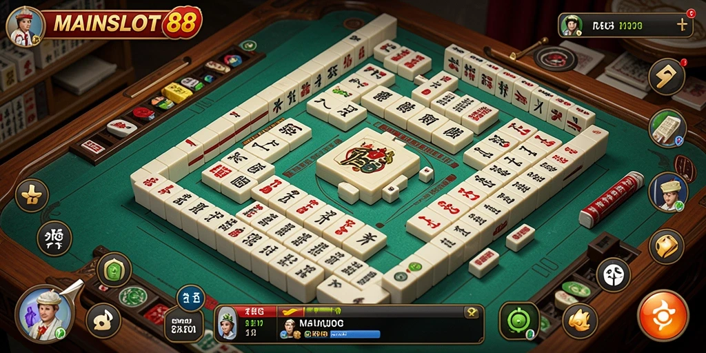 Screenshot gameplay MAINSLOT88 menunjukkan keseruan permainan Mahjong.