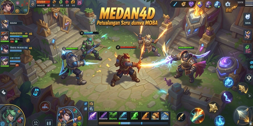 Tampilan gameplay seru dan aksi menarik di MEDAN4D.