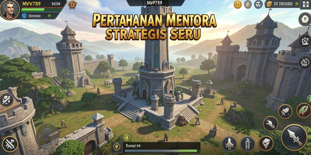 Tampilan gameplay seru di <strong>MVP789</strong> dengan strategi pertahanan menara yang inovatif.