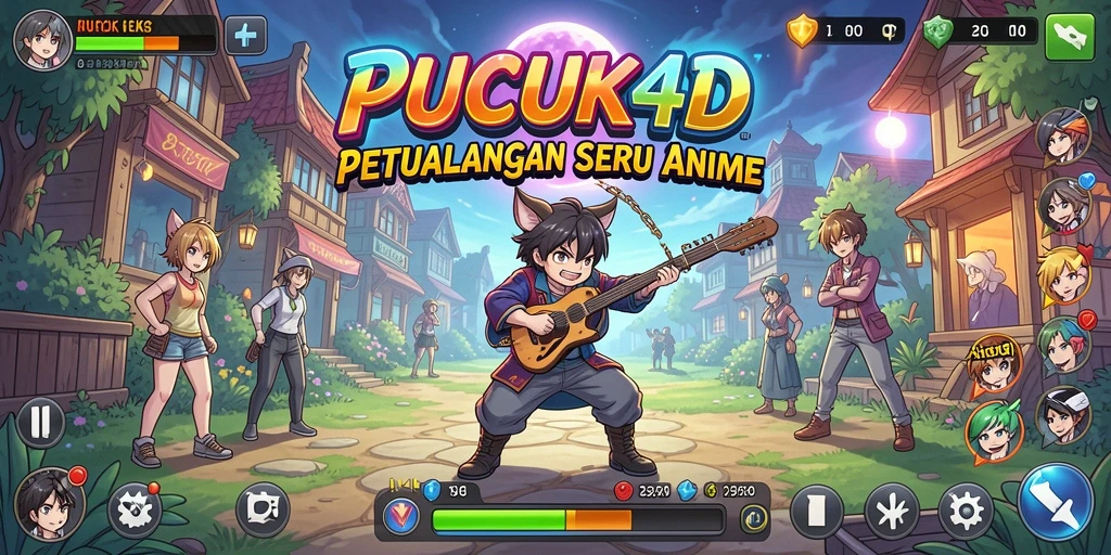 Screenshot gameplay PUCUK4D menunjukkan pertarungan karakter Anime yang dinamis.