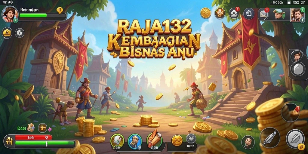 Tampilan dinamis dari gameplay RAJA132 yang menantang.