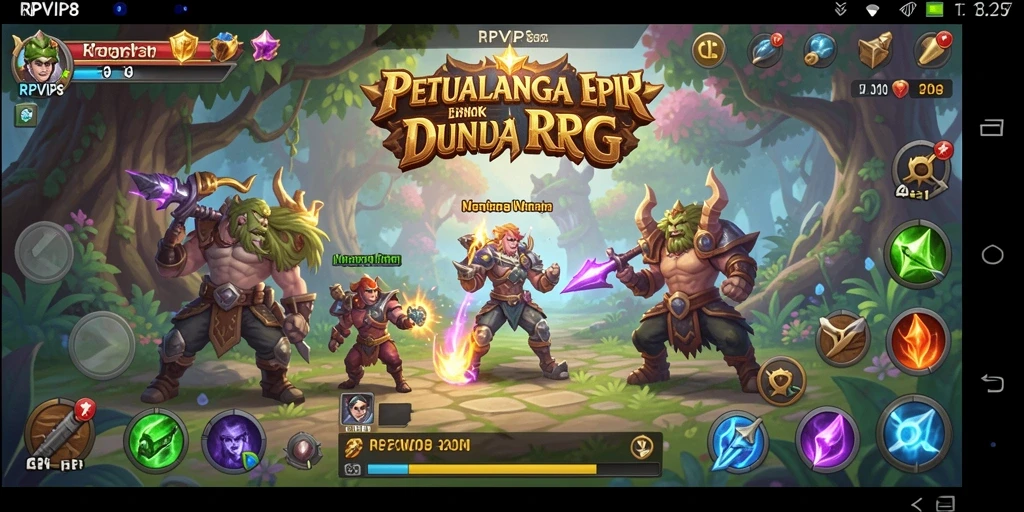 Screenshot gameplay RPVIP8 menampilkan aksi seru di dunia RPG.