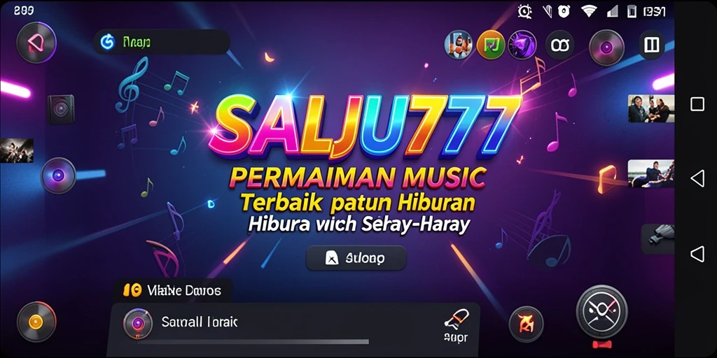 Tampilan menarik dari gameplay SALJU777 yang penuh musik.
