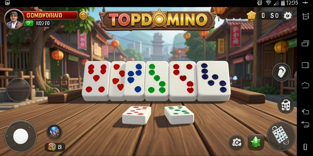 Gameplay seru dan interaktif dari TOPDOMINO dengan grafis menarik.