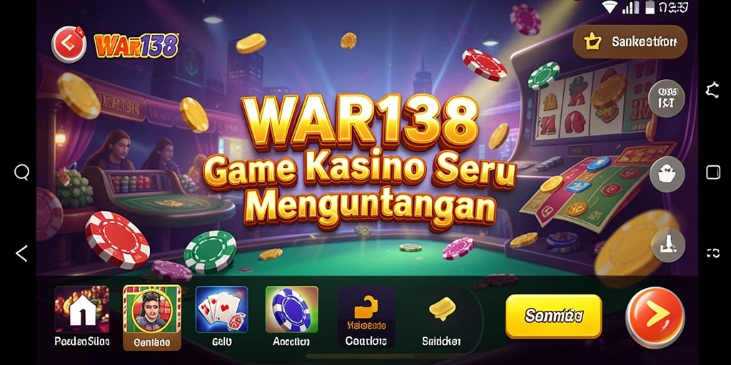 Tampilan menarik permainan Kasino di WAR138 dengan antarmuka yang intuitif.